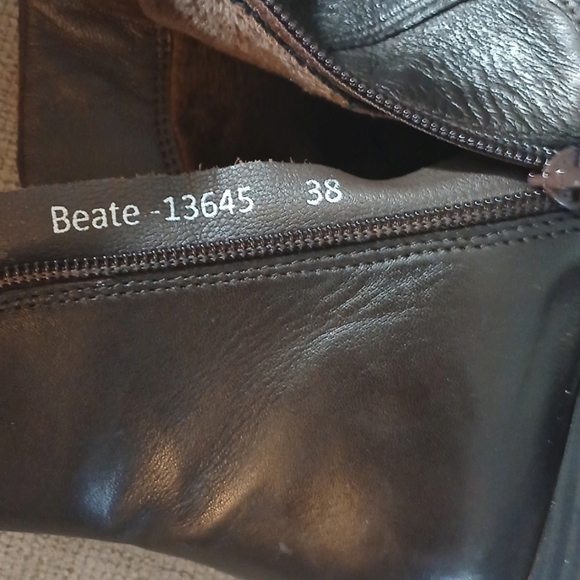 Canal Grande Beate Brown Leather Ankle Boot Women's size 8 Brown Booties - Picture 11 of 13